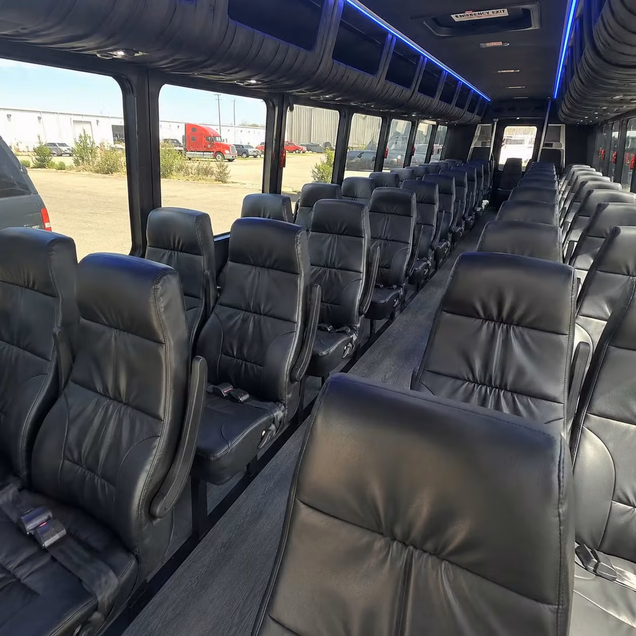 28 passenger minibus interior