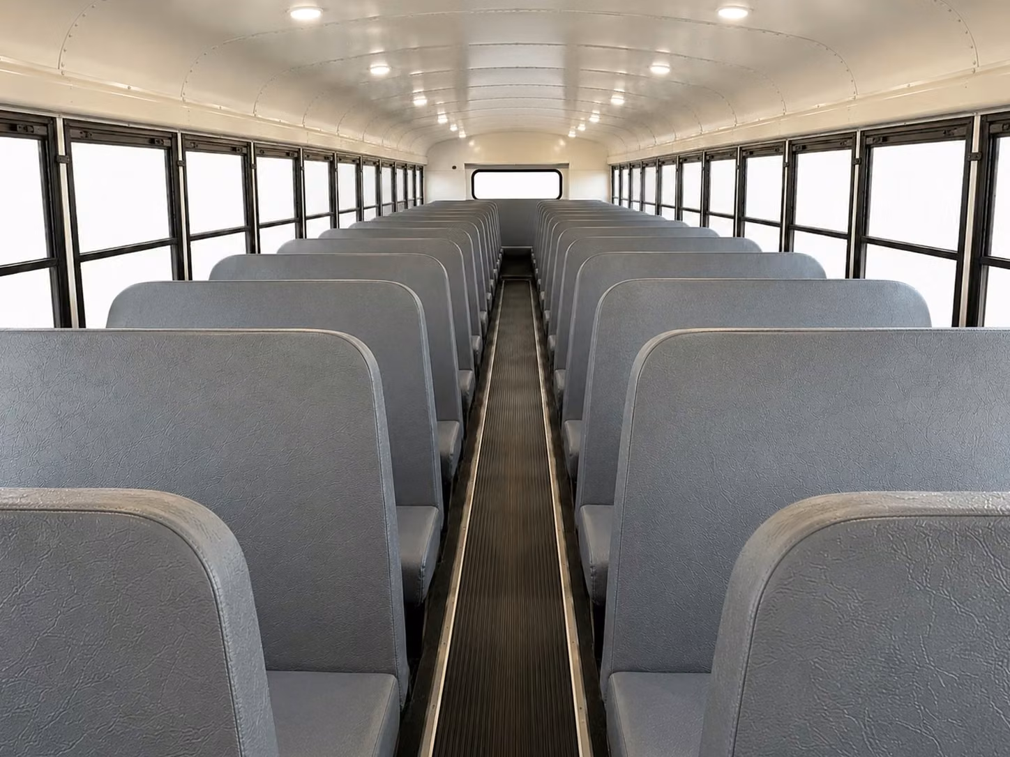 school bus inside