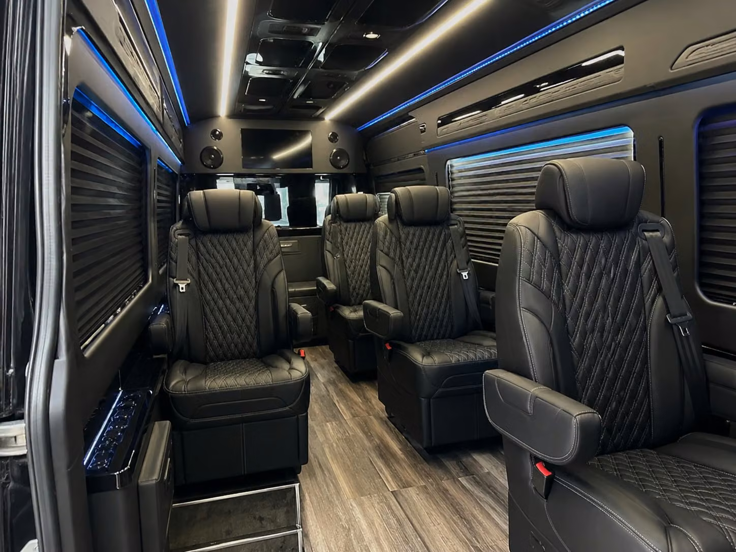 sprinter van with driver inside