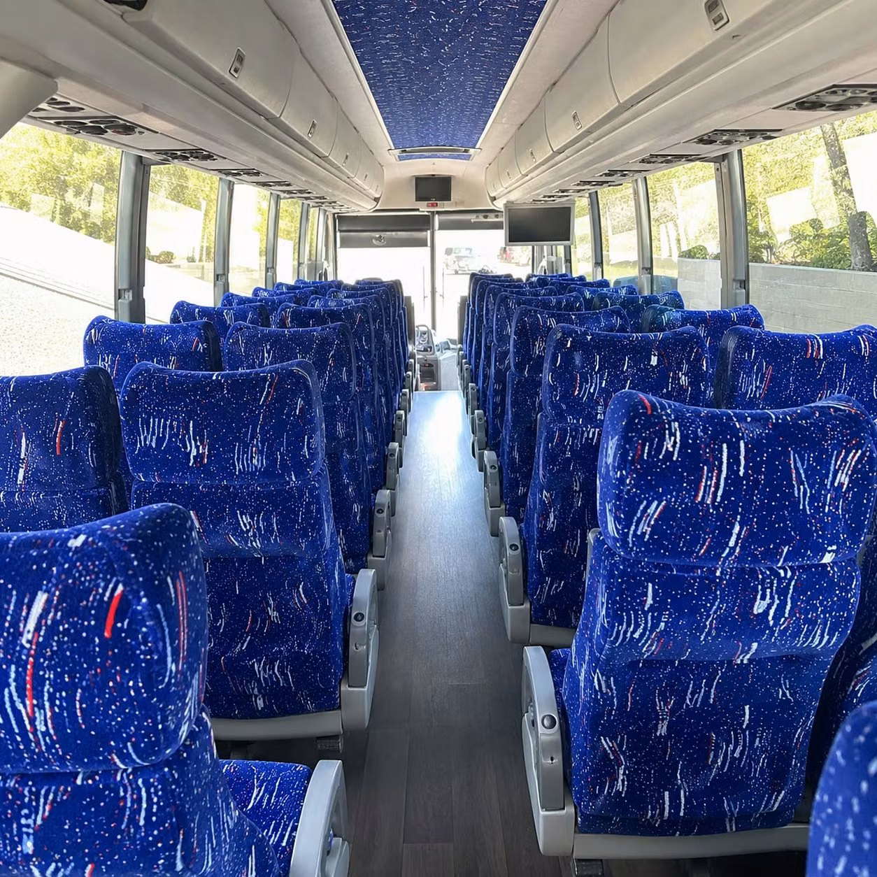 winston salem charter bus rental interior